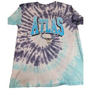 PLL Tie-dye pattern Large T-shirt  Atlas Lacrosse Club with Bull